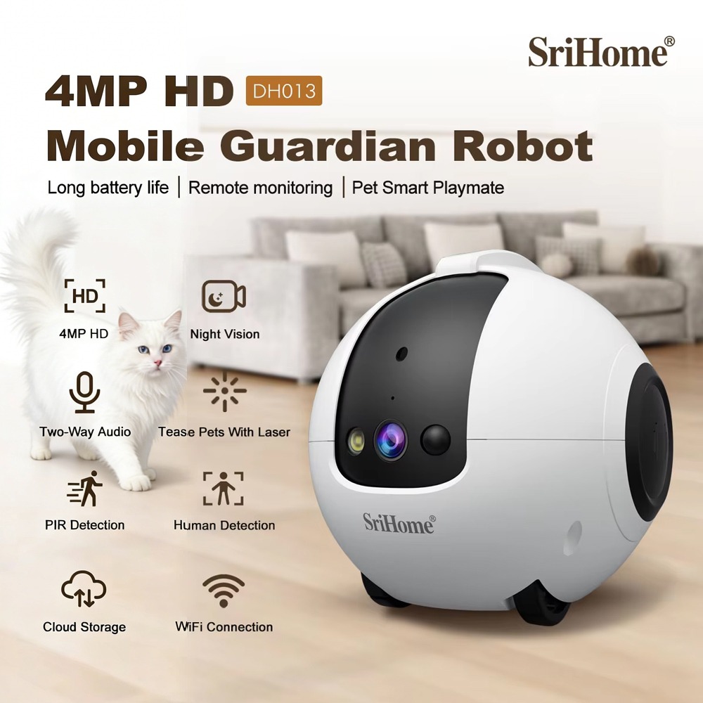 Smart Home Camera Ezviz - Srihome 4MP Mobile Intelligent Robot Camera
