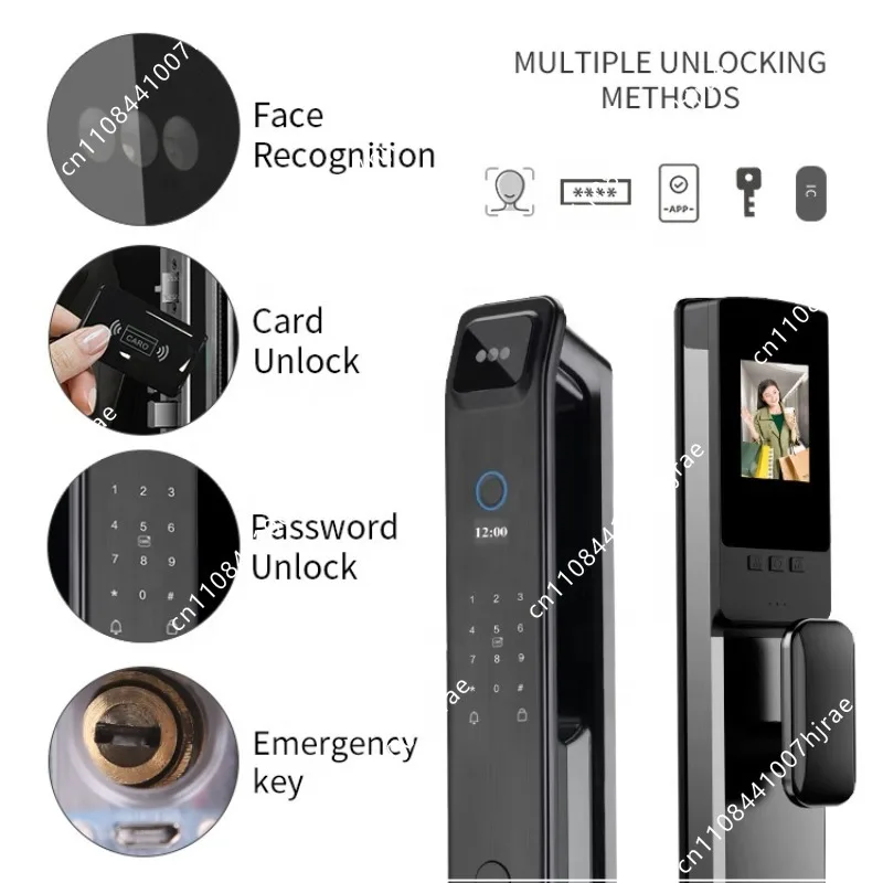 3D Facial Recognition Fingerpr - Smart Home Door Lock ulasan dan harga