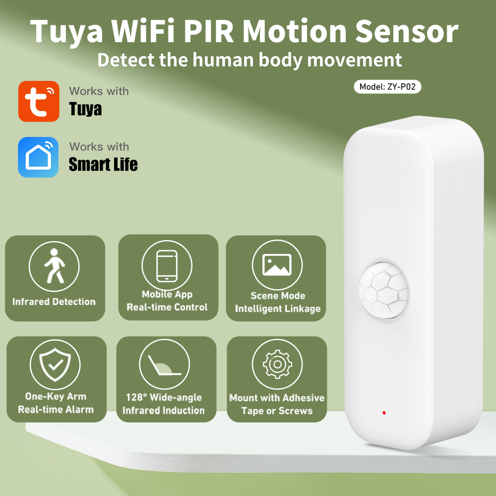 1~3pcs Tuya WiFi Motion Sensor - Smart Home Wiser ulasan dan harga