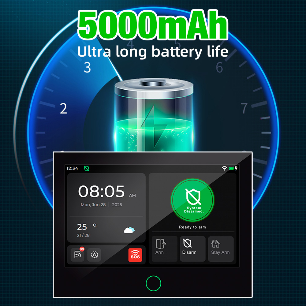 KERUI 7-inch Large IPS Touch S - Wireless Door Sensor ulasan dan harga
