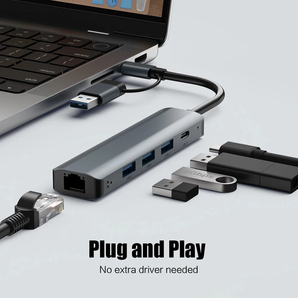 5 in 2 USB C HUB Expansion Doc - Smart Home Hub 2 ulasan dan harga