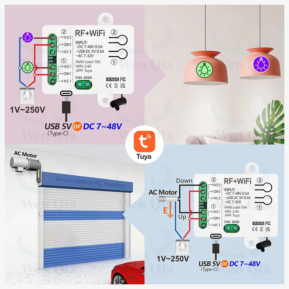 2CH Smart Light Switch Tuya,Wi - Universal Remote Smart Home ulasan dan harga