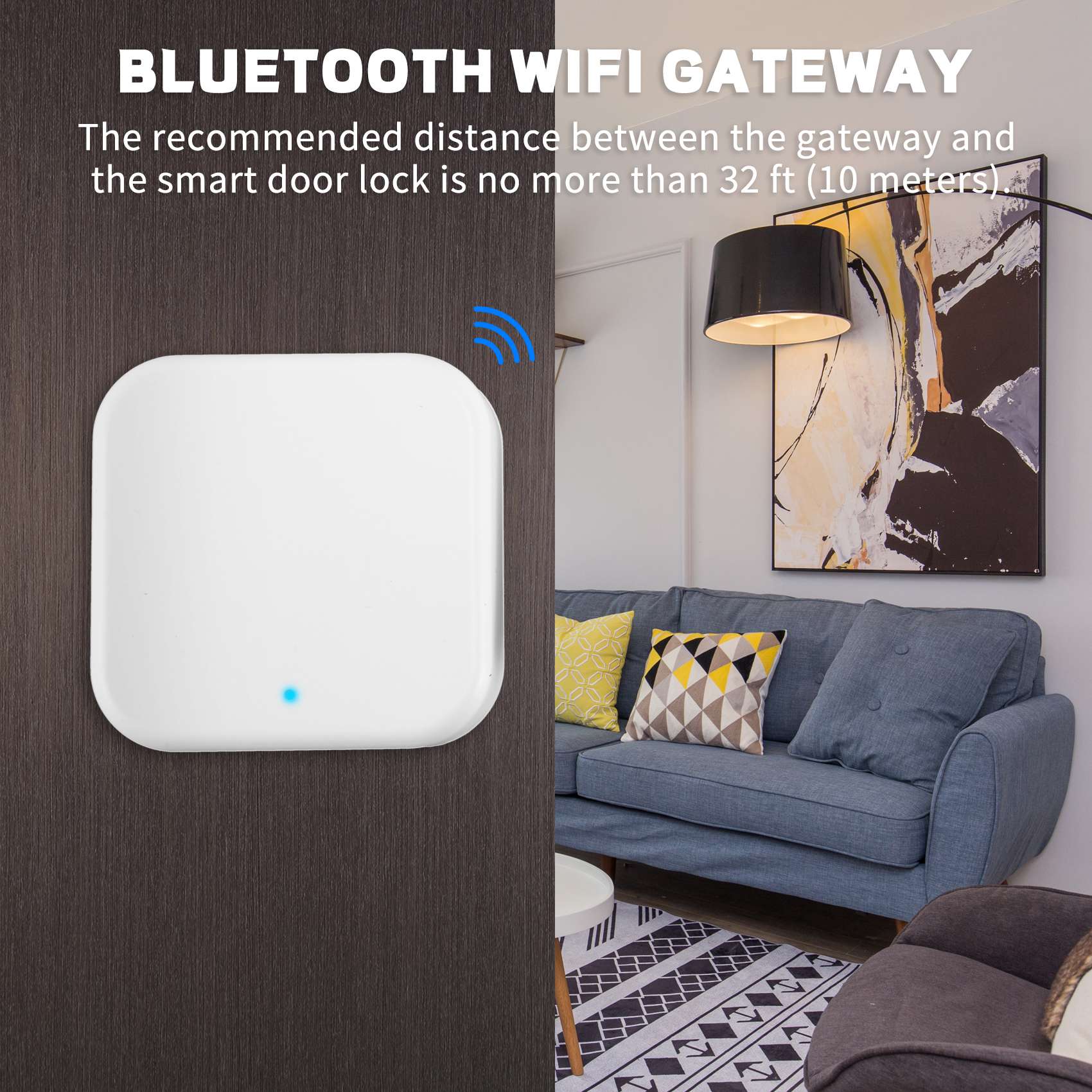 Bluetooth Wifi Gateway Fingerp - Smart Home Door Lock ulasan dan harga