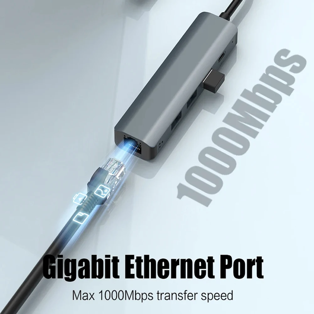 5-in-2 USB C HUB with Gigabit  - Smart Home Hub 2 ulasan dan harga