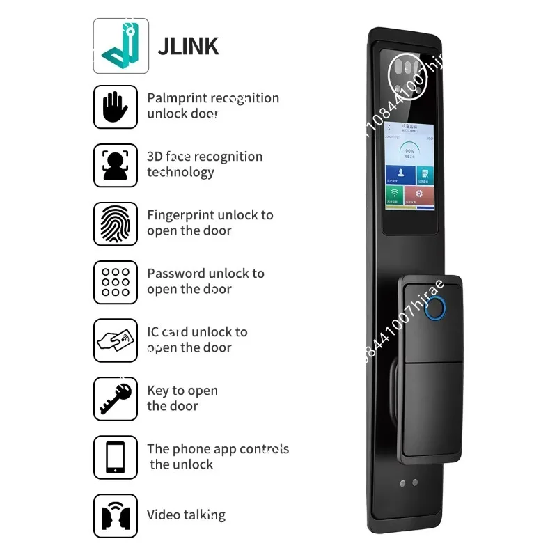 3D Facial & Palm Vein Smart Do - Smart Home Door Lock ulasan dan harga