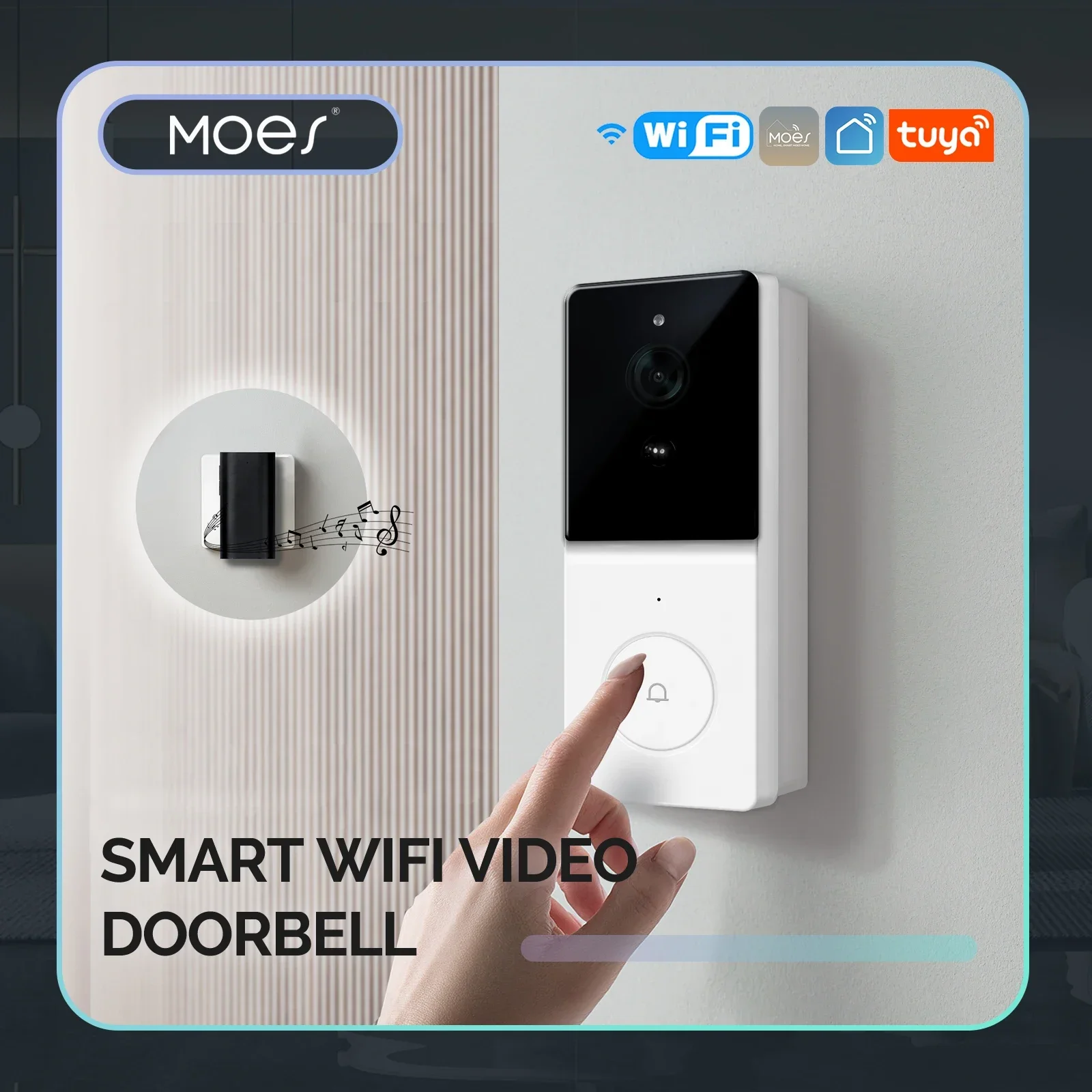 MOES Tuya Smart WiFi Video Doo - Smart Home Video ulasan dan harga